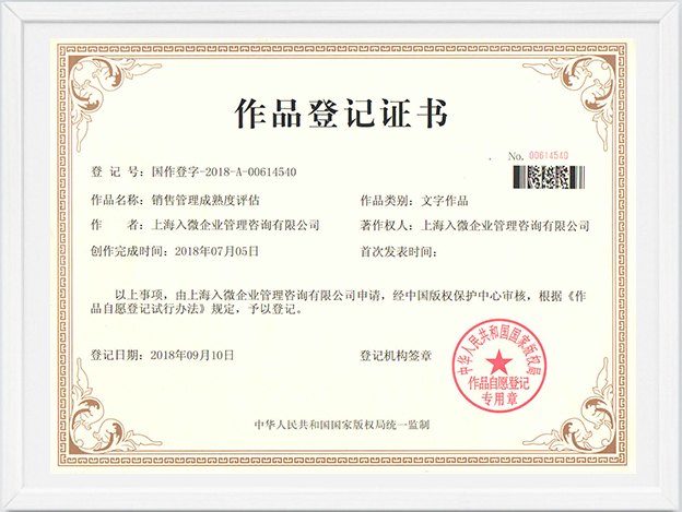 销售管理成熟度评估